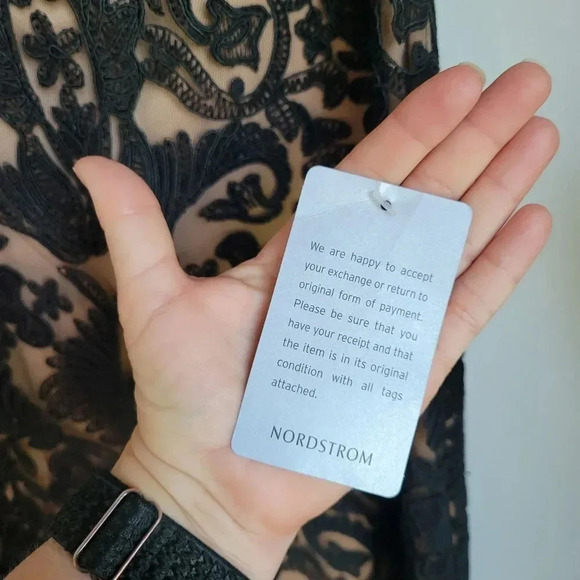 TADASHI SHOJI, New, Adena Corded Embroidery Tulle Black Nude Gown Dress, SZ 12P - Picture 8 of 11